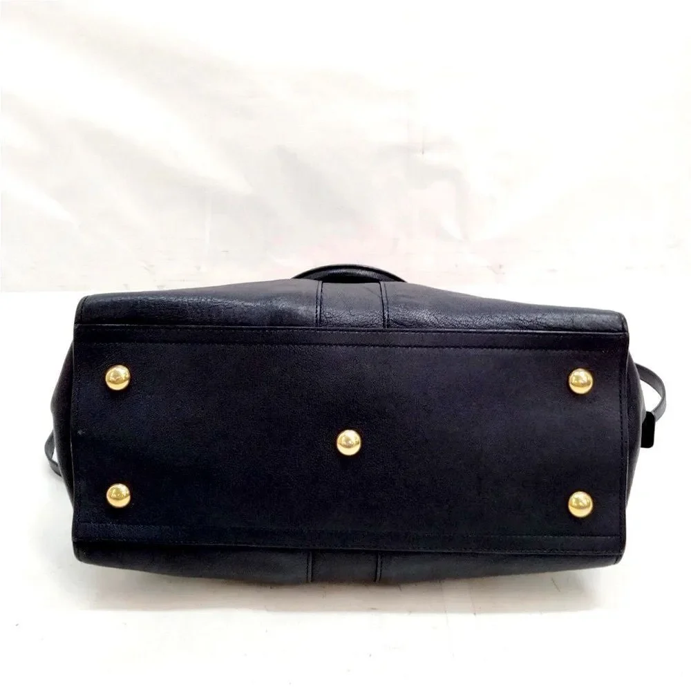 SAINT LAURENT Black Leather Small Classic YSL Ligne Y Paris Chyc Cabas Tote 2way